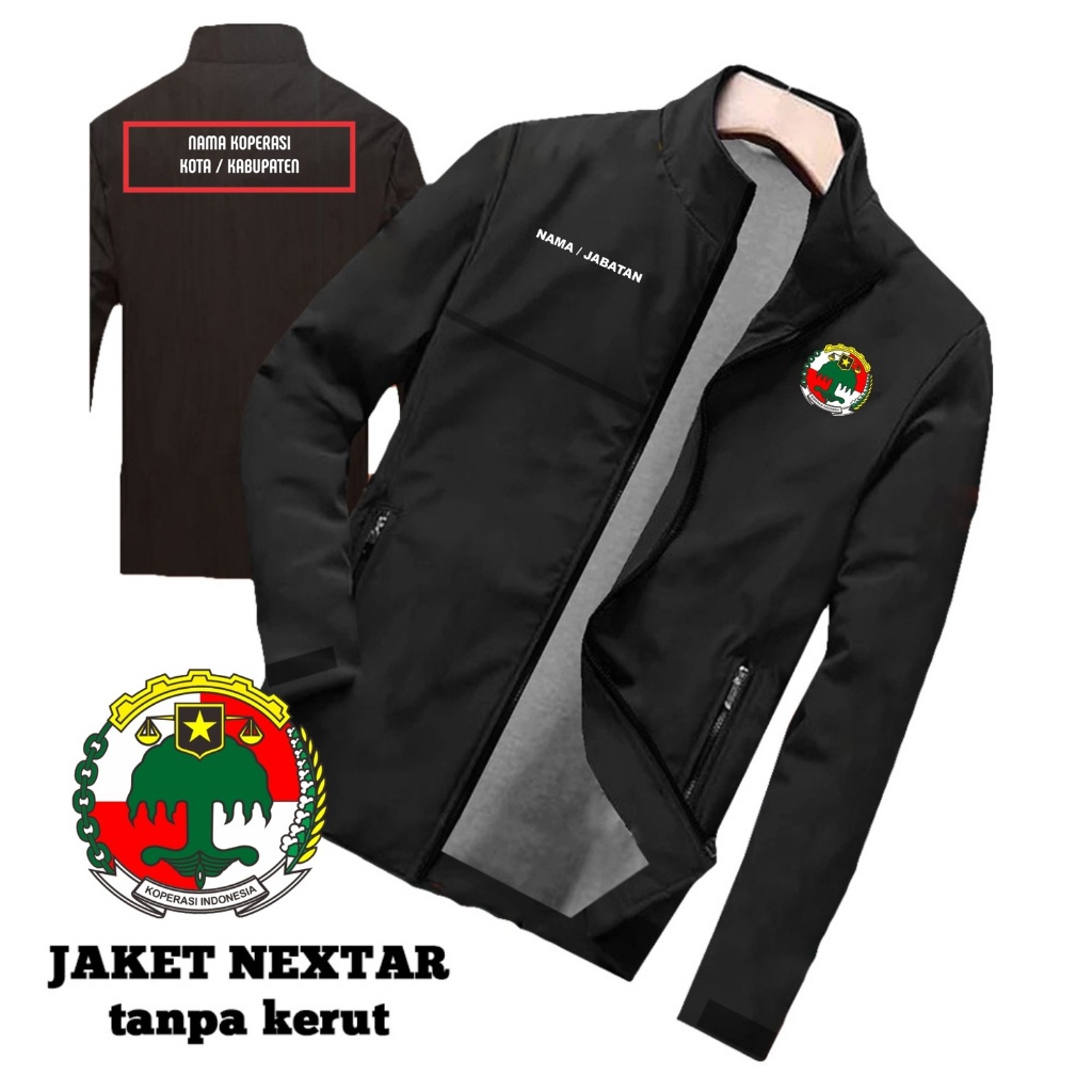 INDONESIA CUSTOM SCREEN PRINTED NEXTAR JACKET - เสื้อแจ็คเก็ต NEXTAR ใหม่ล่าสุดพร้อมริ้วรอย - สามารถ