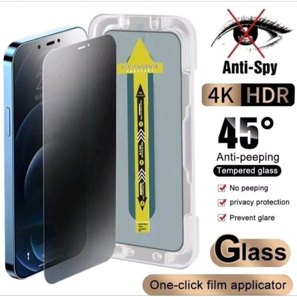Tempred Glass Superfit Anti Spy สําหรับ Oppo A60, A77S, A72, A74 4G, A74 5G, A78, A91, A92, A93 4G, 