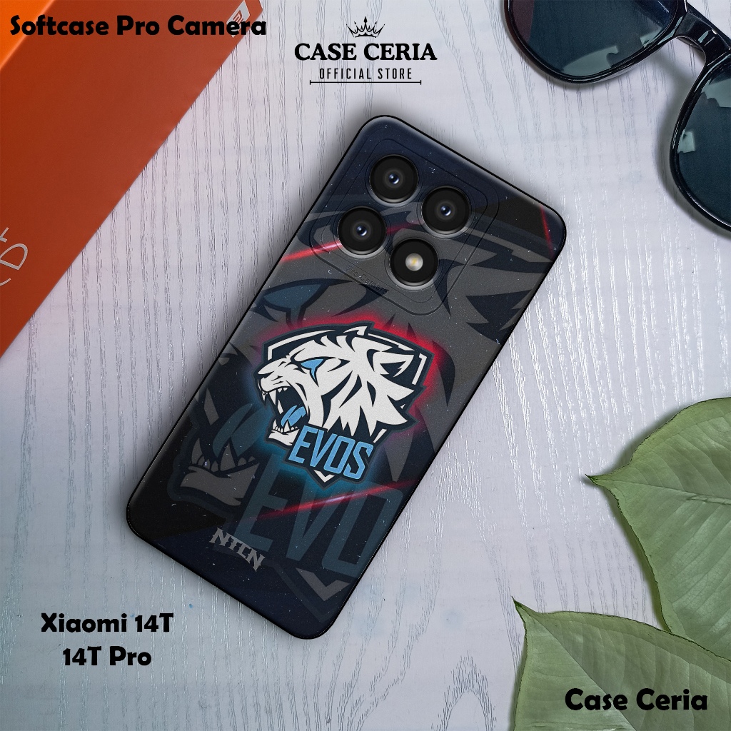 เคสสําหรับ Xiaomi 14T / 14T Pro – HP Casing Motif Ev0s Sport– Softcase Pro Camera – Silicon Clear Ca