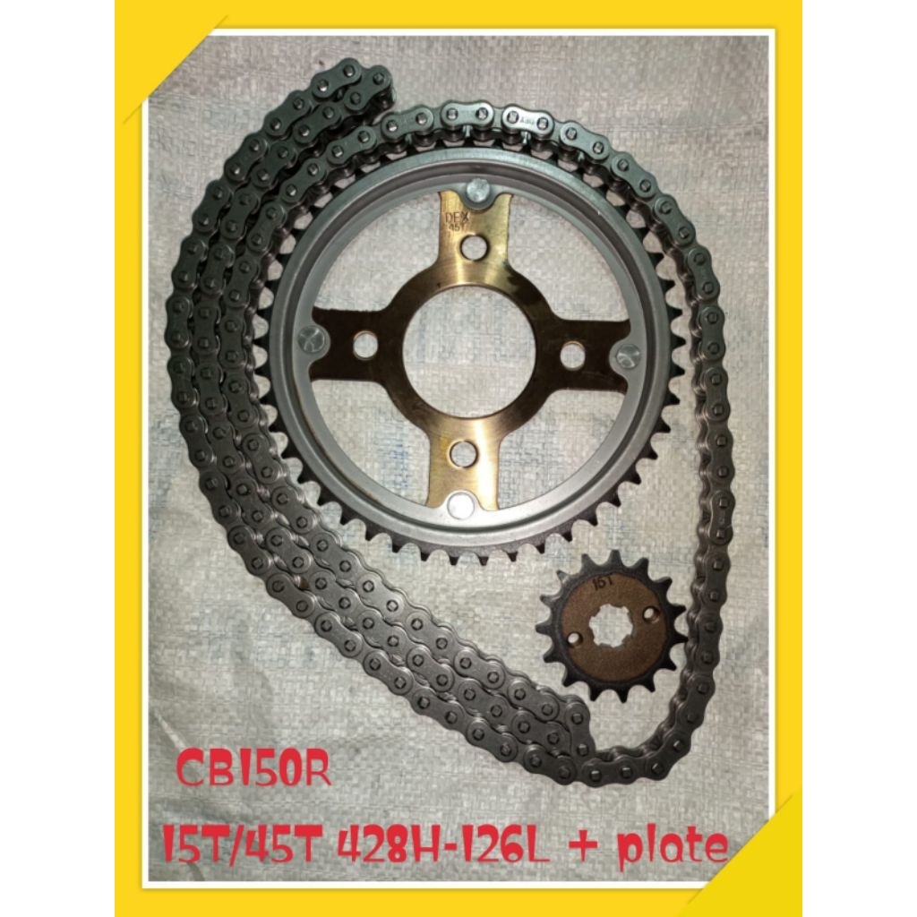 ชุดเกียร์ cb-150r แพ็คเกจโซ่เกียร์ cb-150r