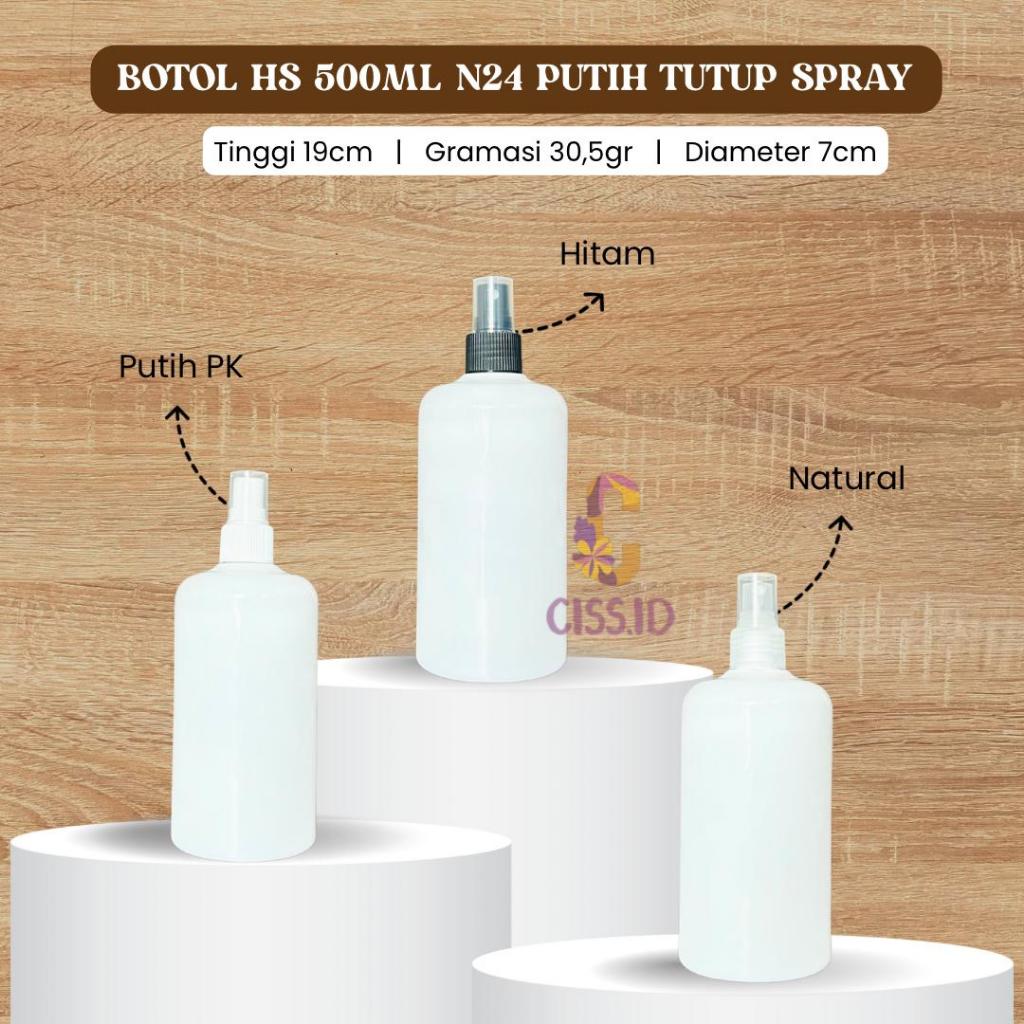 500 ML N24 WHITE BOTTLE SPRAY CAP SPRAY BOTTLE MIST SPRAY BOTTLE PERFUME ROOM FRESHENER