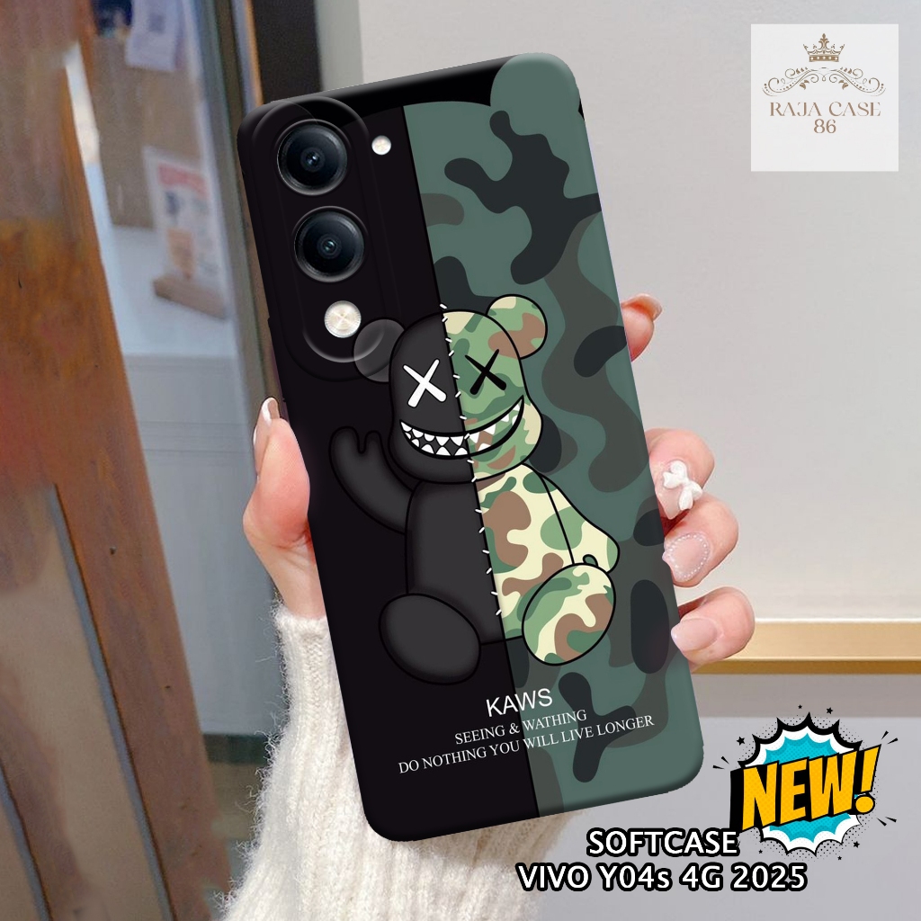 เคส HP Vivo Y04s 4G 2025 - Rajacase - เคส Vivo Y04s 4G - เคสแบรนด์ Motif - ฟิล์มกันรอยมือถือ - Vivo 