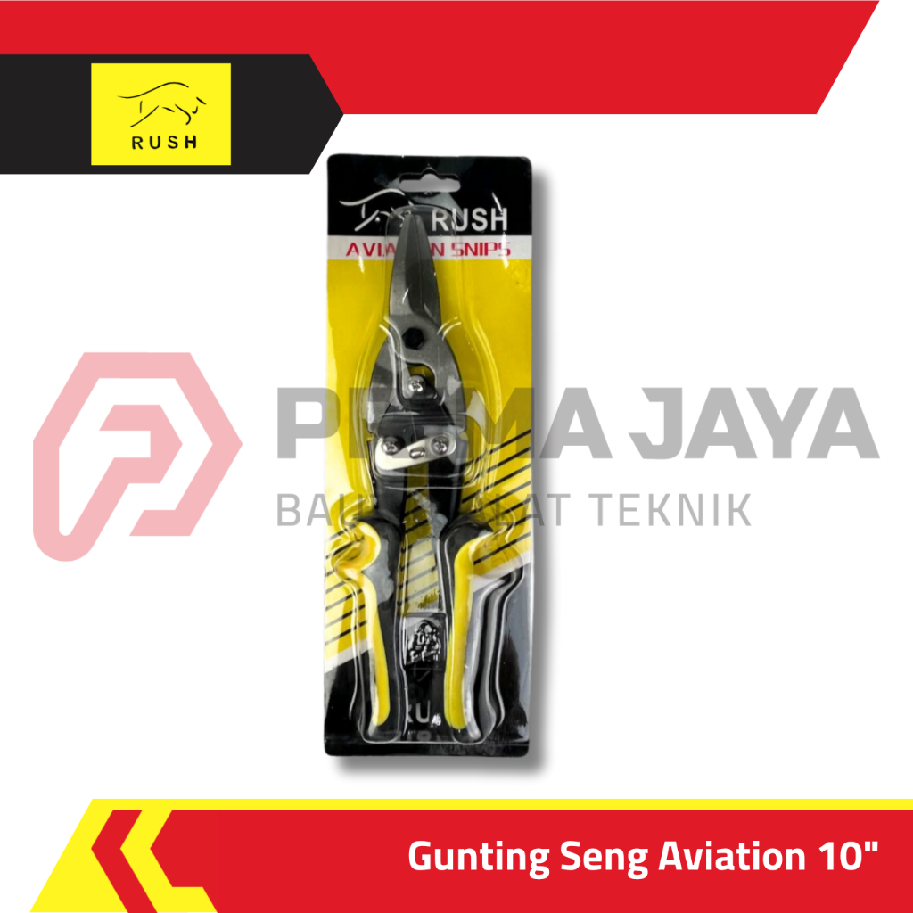 AVIATION ZINC SCISSORS / จานตัด PLIERS / AVIATION SNIPS 10" RUSH