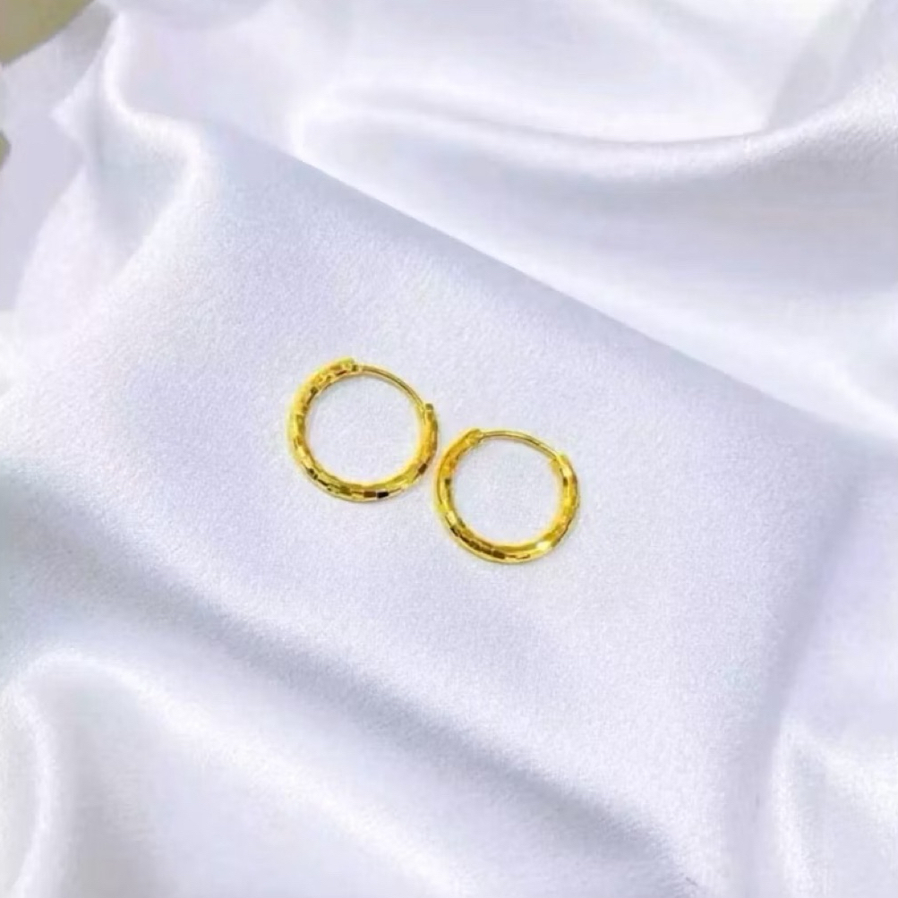 TITANIUM JEWELRY ROUND GYPSY BABY EARRINGS ANTI-RUST, ELEGANT BAMBOO GYPSY EARRINGS