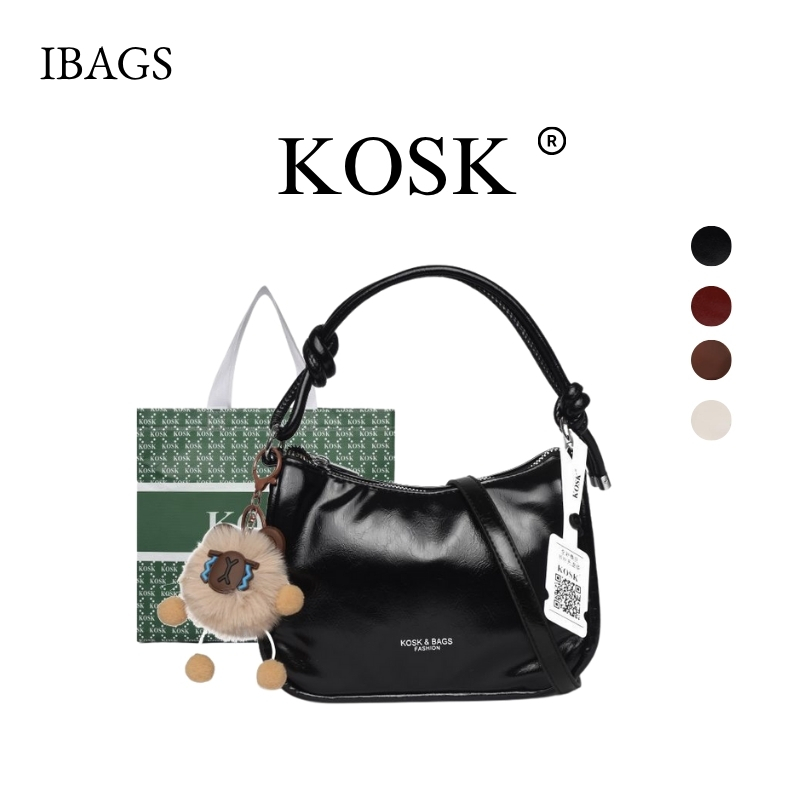 [IBAGS] 2-in-1 Womens Fashion Sling Bag Brand KOSK Premium Sling Bag Trend 2665