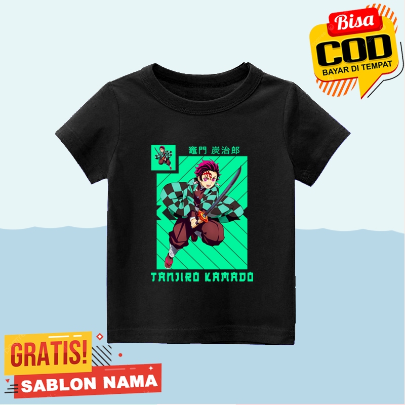 เสื้อยืดเด็ก Tanjiro Kamado Demon Slayer / เสื้อผ้าเด็ก Tanjiro Kamado Demon Slayer สําหรับเด็กชายแล