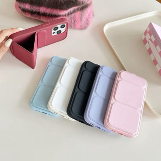 Folding Standing Case/Casing IPhone 11  12 Pro Promax 13Pro Promax 14 Pro Promax Plus 15 Pro Promax Plus 16 PRO MAX PLUS Soft Casing Unik
