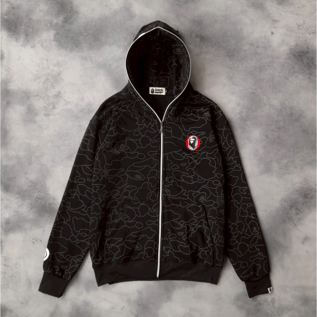 BAPE BLACK ANNIV ZIPPER HOODIE