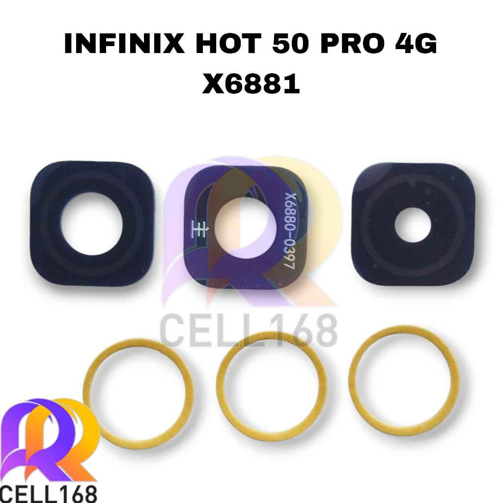 INFINIX HOT 50 PRO 4G X6881 เลนส์กล้องกระจกกล้องหลัง