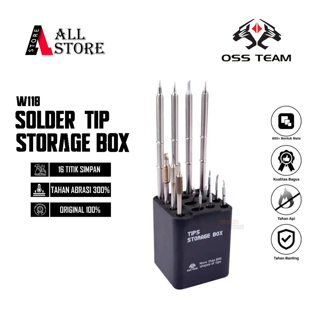 MATA OSS TEAM W118 Soldering Tip Holder - กล่องเคล็ดลับการบัดกรีดั้งเดิม