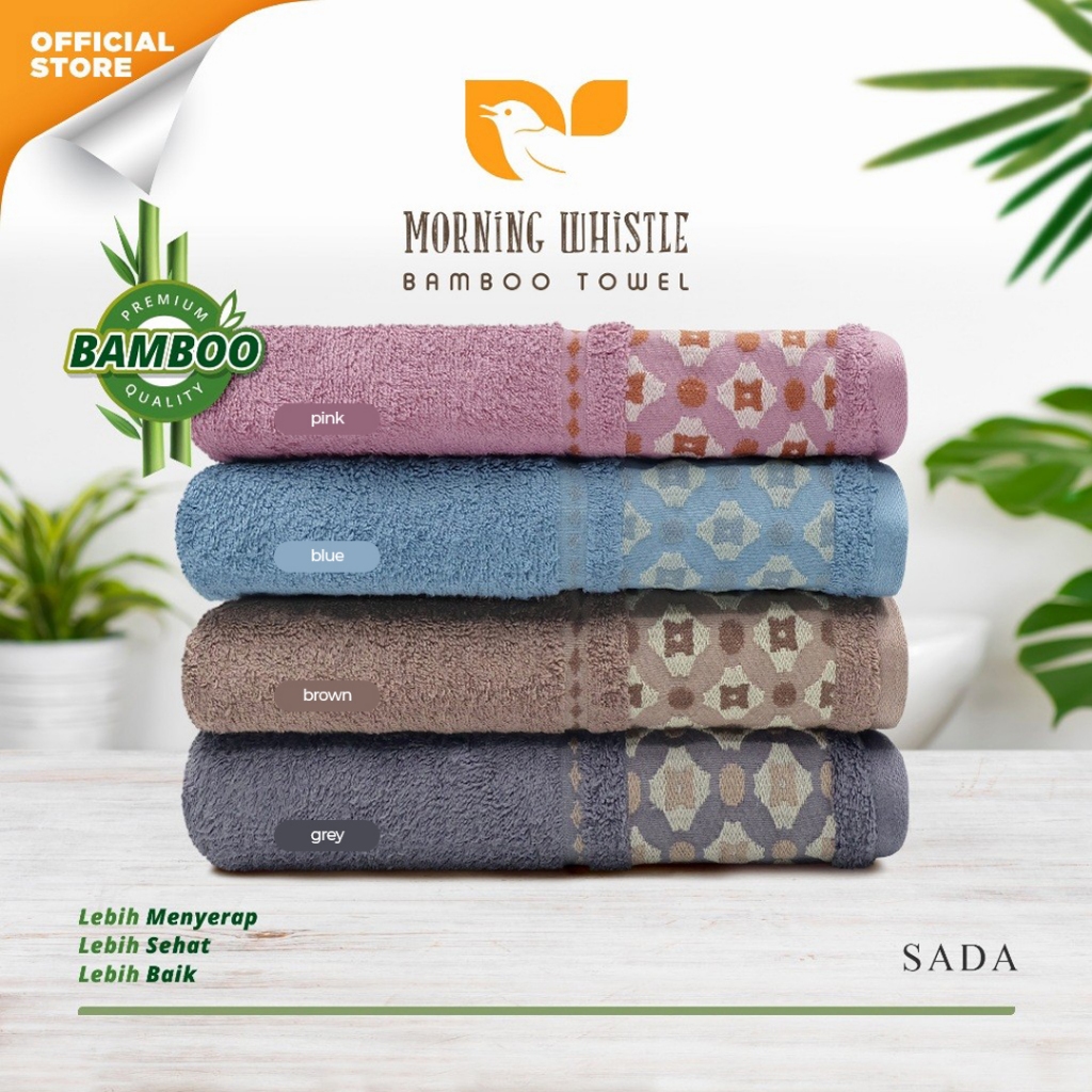 MORNING WHISTLE BAMBOO SADA ผ้าเช็ดตัว / ผ้าเช็ดตัว / อุปกรณ์อาบน้ํา / เครื่องใช้ในบ้าน