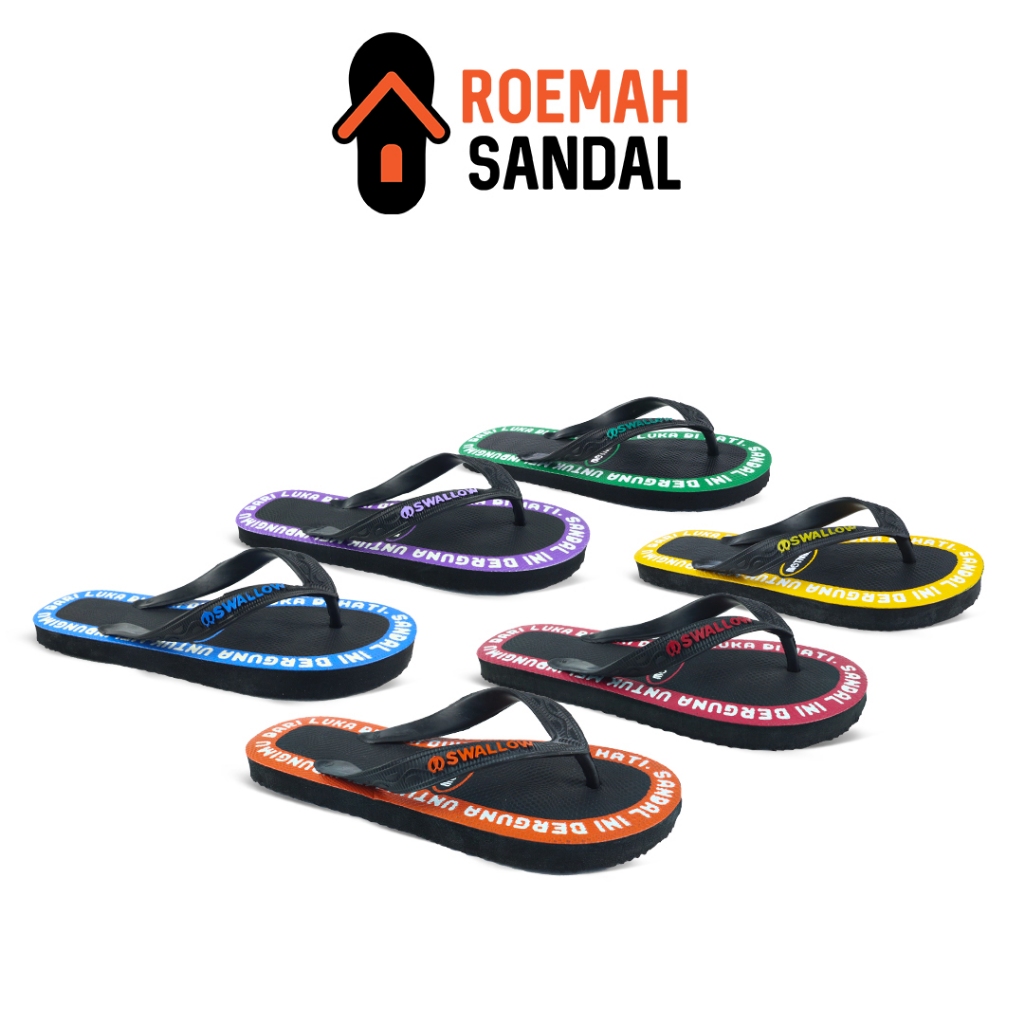 รองเท้าแตะ Swallow Motto - รองเท้าแตะยางกันลื่นสําหรับผู้ชายและผู้หญิง