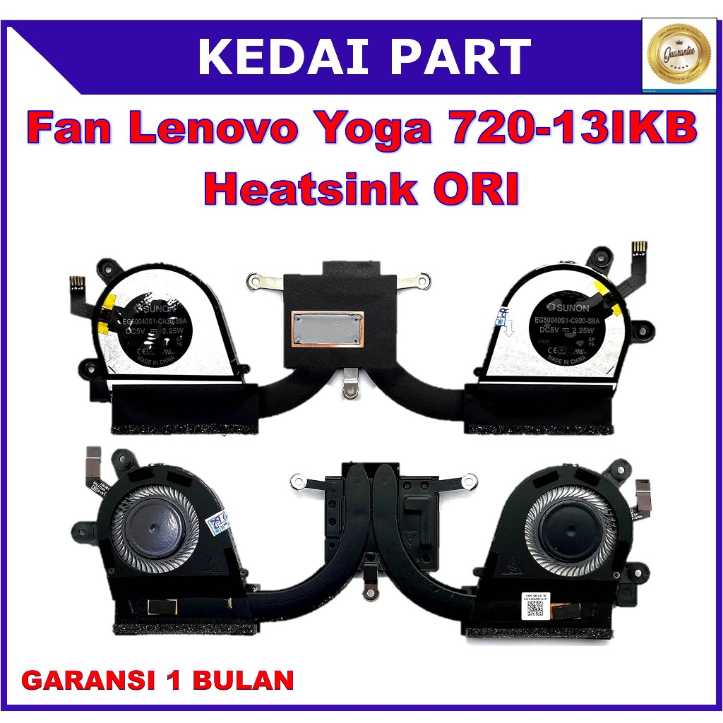 พัดลมโยคะ Lenovo 720-13IKB 720-13 80X6 81C3 AT1YJ002SS0 5H40N67860 ฮีทซิงค์ ORI