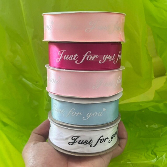 ริบบิ้นช่อ Just for you 2.5ซม