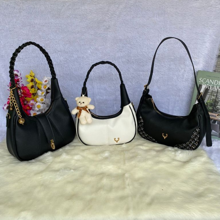 BUNDLING PACKAGE 3 ชิ้น กระเป๋าสะพายข้างผู้หญิง ZIHAN BRAIDED NAURA FREE DOLL