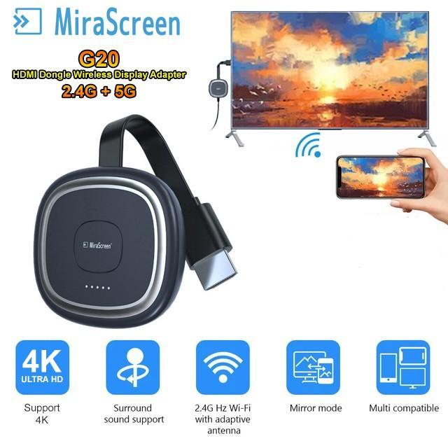 HDMI Dongle จอแสดงผลไร้สาย Mirroring 4K Mirascreen G20