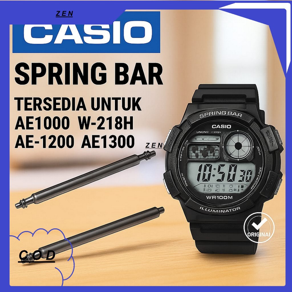 IRON Watch STRAP PIN AE1000 W218H AE1200 AE1300 ปากกานาฬิกาดั้งเดิม