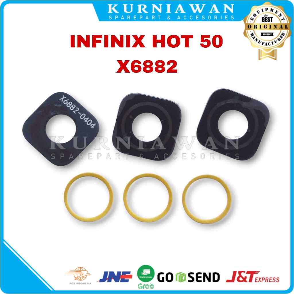 เลนส์กล้องกระจกกล้องหลัง Infinix Hot 50 X6882