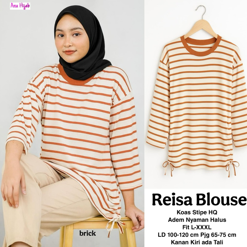 NO CANCEL• Reisa Blouse• Simple Stripe Blouse