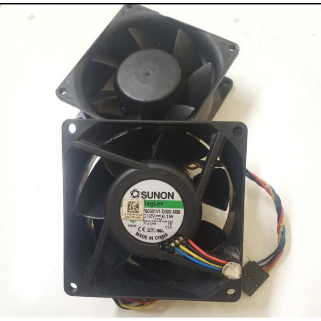 พัดลม Sunon MF80381V1 12volt 6.1W 8x8x3.8cm