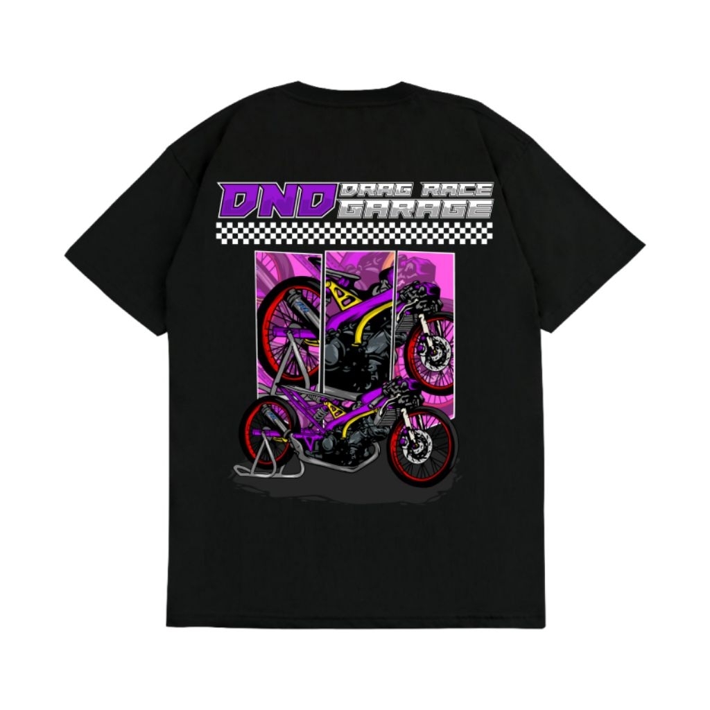 เสื้อยืดโรงรถ DND Drag Race คุณภาพดีที่สุด