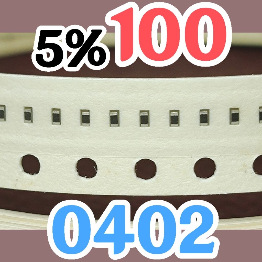 10 ชิ้น ตัวต้านทานชิป smd 100 10R0 5% ขนาด 0402 1005 10ohm 10 โอห์ม