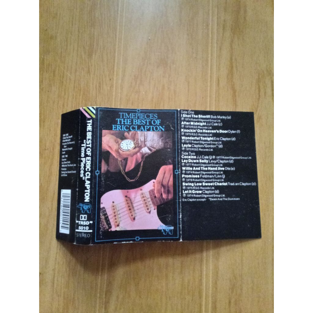 เฉพาะฝาครอบเทปคาสเซ็ต eric clapton - ชิ้นเวลาที่สุดของ | แบบไม่มีตลับ