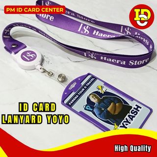 Paket ID Card Lanyard Custom Yoyo Logo Id Card PVC, Fullset.