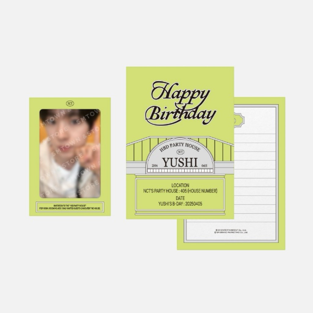 การ์ดปาร์ตี้วันเกิด YUSHI NCT WISH
