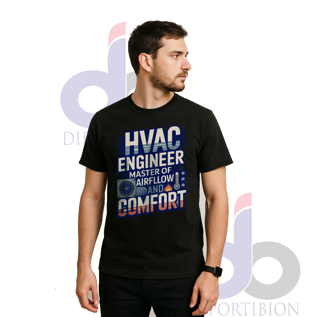 เสื้อยืด HVAC Engineer Master of Airflow and Comfort | เสื้อยืด HVAC Engineer