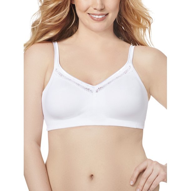 WIREFREE BRA FULL CUP WITH WIREOUT AND JMS สีขาว SIZE 38B (B85) 38C (C85) 38D (D85) 40B (B90) 40C (C