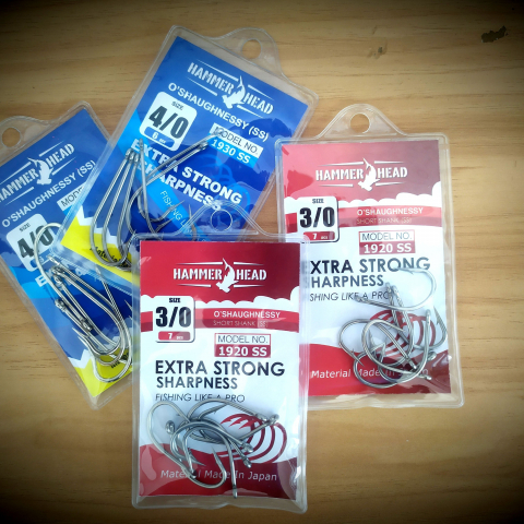 HAMMERHEAD FISHING HOOK 1920-SS OSHAUGHNESSY และ 1930-SS OSHAUGHNESSY