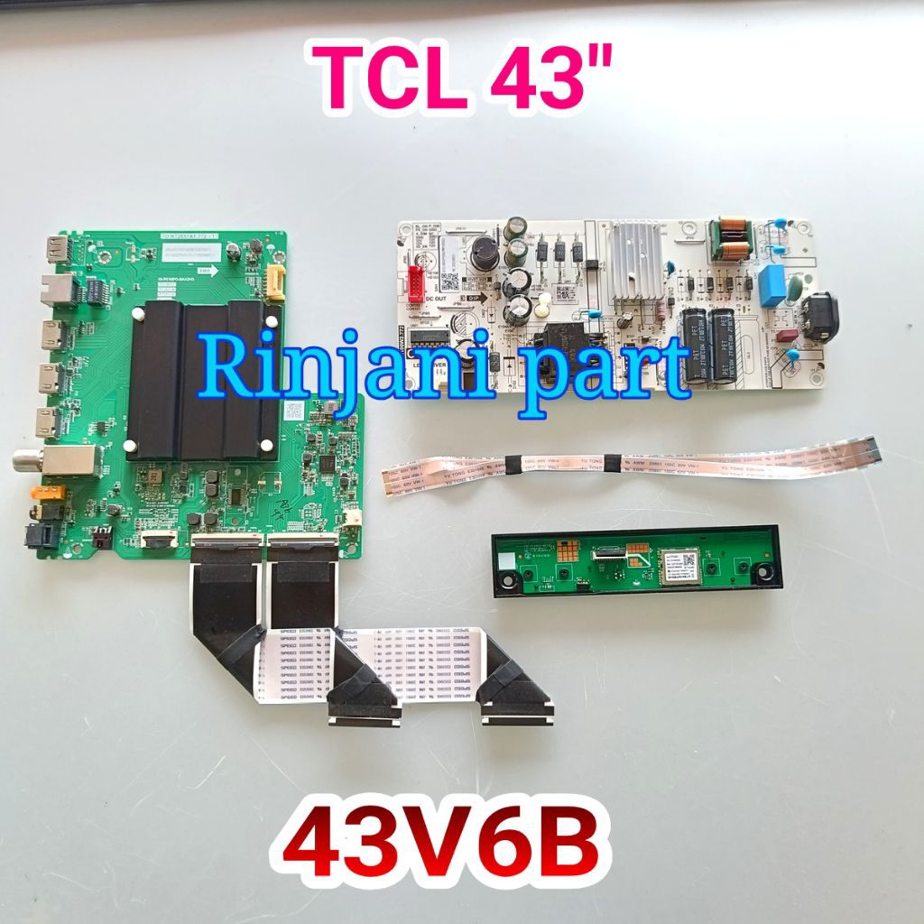 TCL 43V6B LED TV FLEXIBLE SENSOR SUPLAY POWER เมนบอร์ด