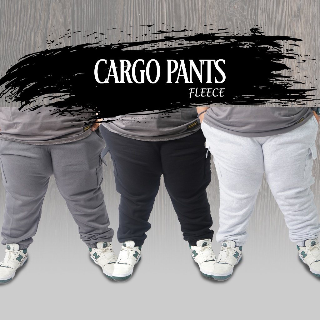 กางเกง CARGO LONG TRAINING PANTS STRETCHY PANTS JUMBO BIGSIZE 2XL 3XL 4XL 5XL 6XL 7XL 8XL 9XL 10XL F