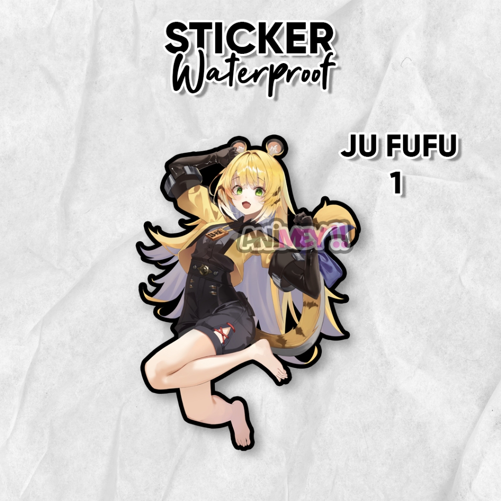 Ju Fufu Game Zenless Zone Zero Sticker / สติ๊กเกอร์อนิเมะกันน้ํา