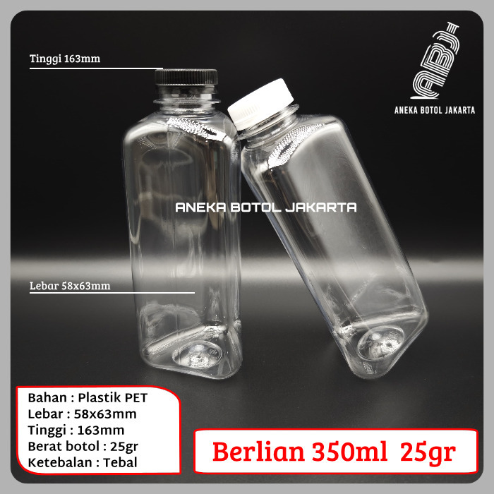 ขวดเพชร 350 มล. 25 กรัม พร้อมฝา SN / ขวดสามเหลี่ยม 350 มล. พร้อมฝา SN