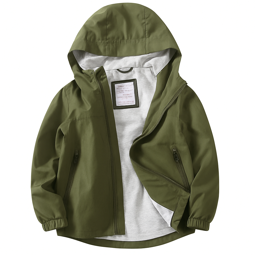 SIMPLE_JOY เสื้อแจ็คเก็ต PARACHUE กันน้ําสําหรับผู้ชายและผู้หญิงอายุ 2-12 ปี