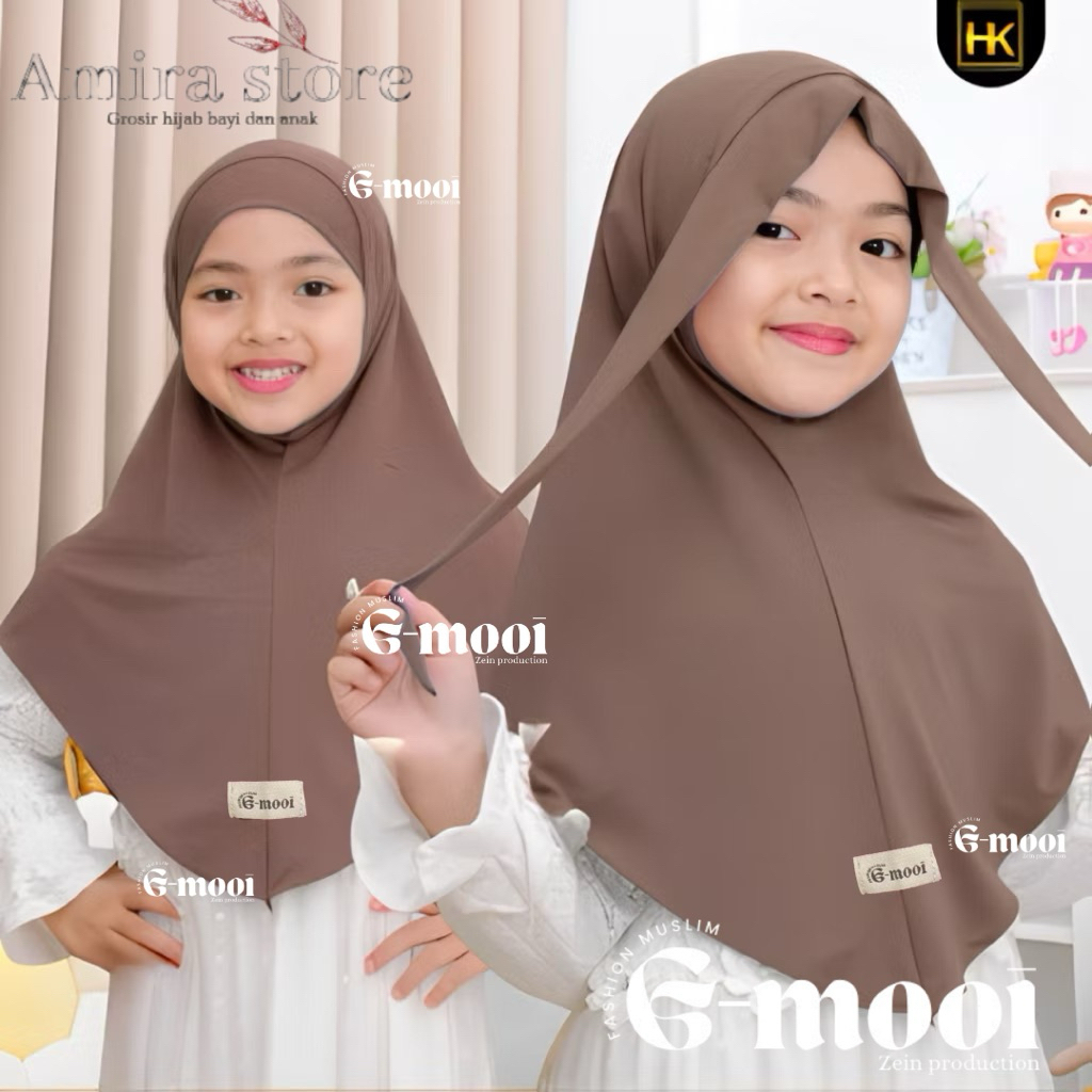 G-MOOI ฮิญาบเด็ก 1-8 ปี BERGO FRENCH KHIMAR ผ้าโพกศีรษะเด็ก