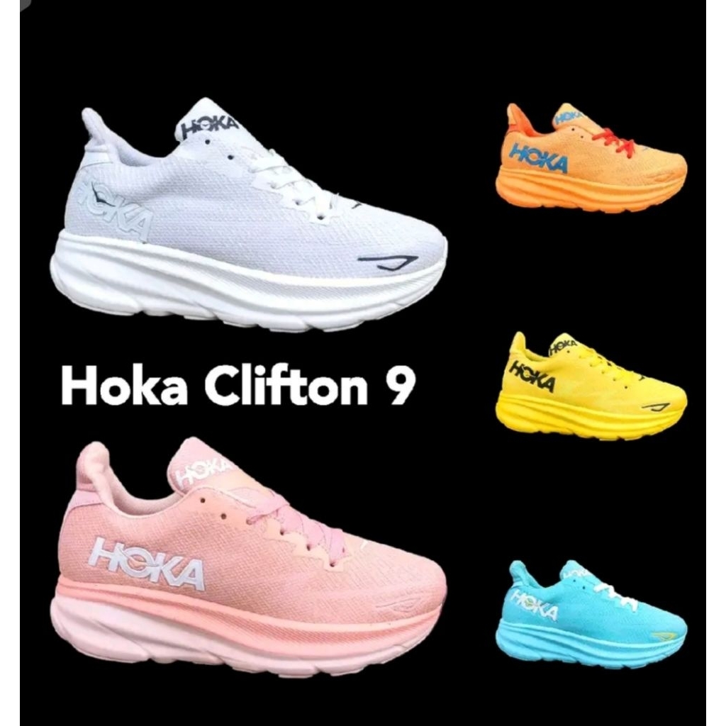 Hoka Clifton 9 Womens Shoes / Running Sneakers - Jogging - Gym - Zumba - Marathon Womens Last