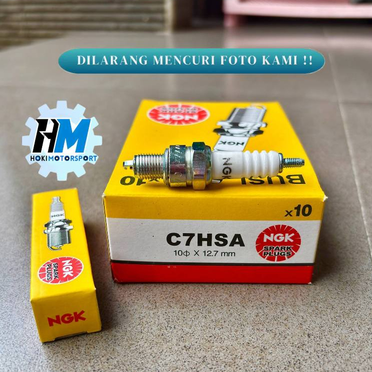 NGK C7HSA SPARK PLUG NGK Supra Grand Mio Jupiter SPARK PLUG (SHORT) - ORIGINAL NGK C7HSA SPARK PLUG