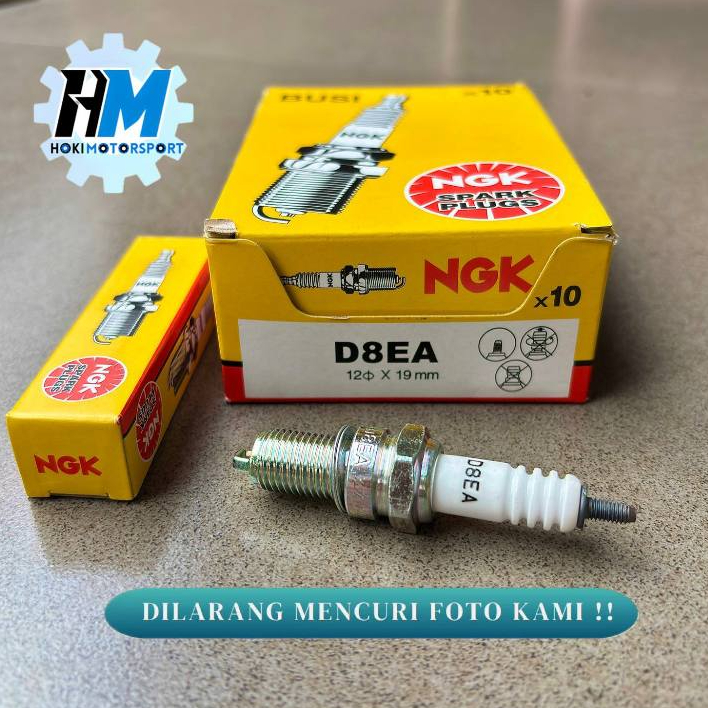 หัวเทียน NGK D8EA Tiger GL Pro GL Max Megapro ดั้งเดิม - หัวเทียน NGK D8EA Tiger GL Megapro ดั้งเดิม