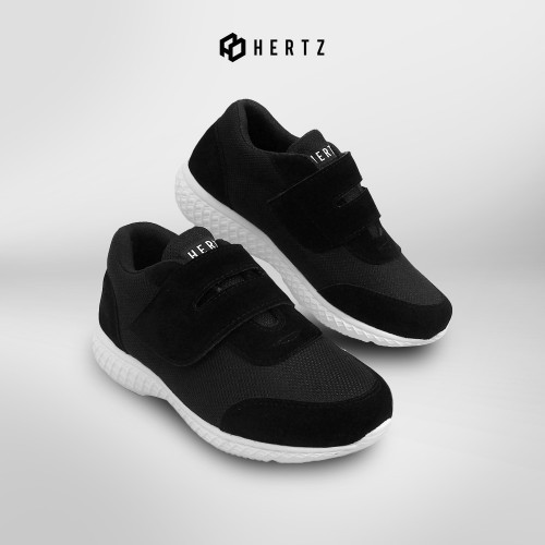 Hertz - รองเท้าผ้าใบเด็ก H 4671 Hertz Brand Black School Shoes