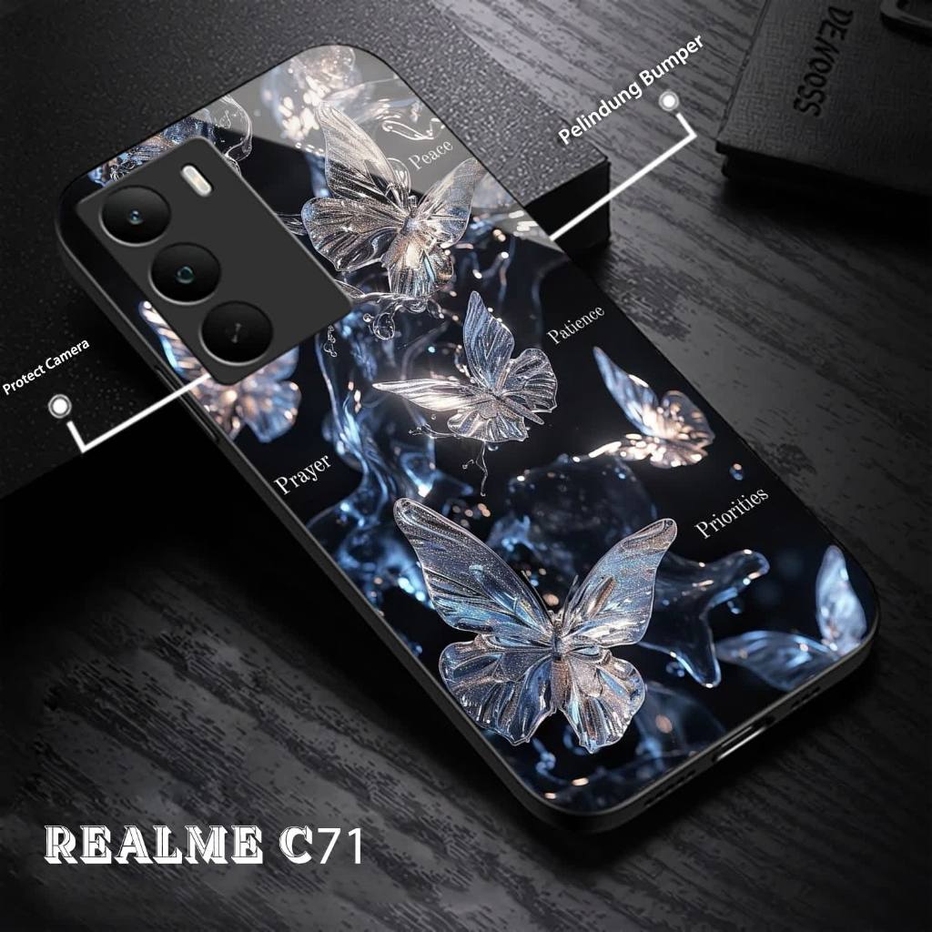 ล่าสุดRealme C71 Glass Softcase 2025 ปลอกโทรศัพท์มือถือ-Realme C71 2025 ตัวป้องกันโทรศัพท์มือถือล่าส