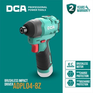 DCA Brushless Impact Driver / Obeng Impact Baterai 12Volt ADPL04-8Z (UNIT ONLY)