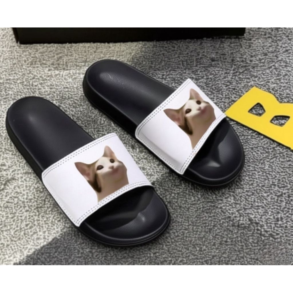 Popcat Crypto Slip On Slop รองเท้าแตะสําหรับผู้ชายและผู้หญิง