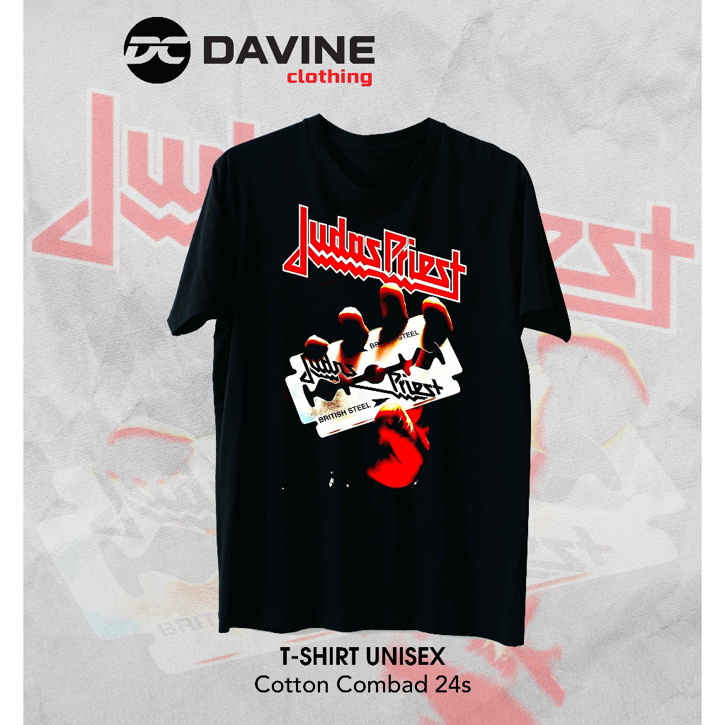 JUDAS PRIEST TSHIRT / JUDAS PRIEST BAND KAOS / MEN WOMEN DISTRO KAOS / ROCK MUSIC KAOS