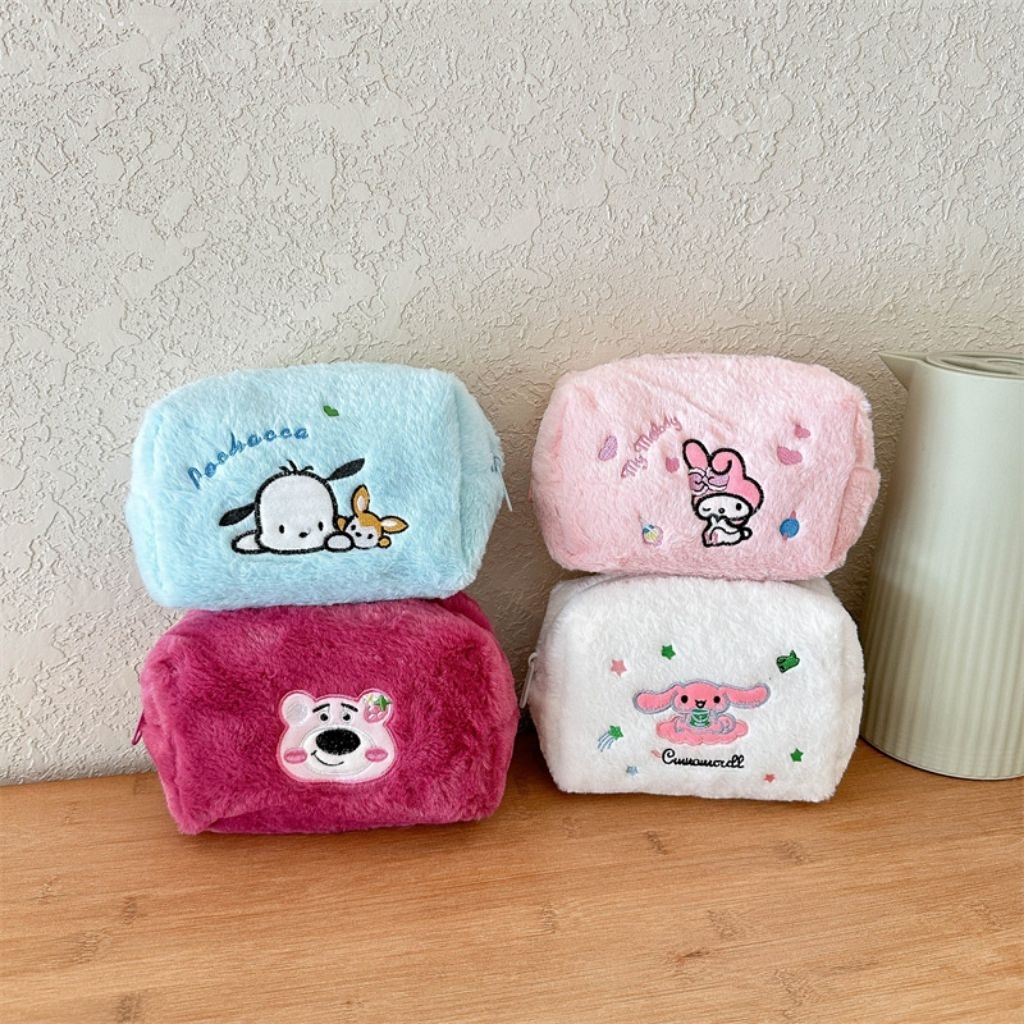 DARIKHOSHOP FUR MAKE UP COSMETIC BAG/PENCIL CASE/VERSATILE POUCH MELODY KUROMI