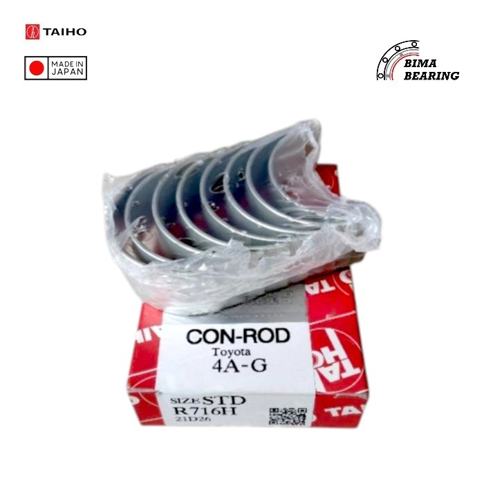 ถนนโลหะ Corolla Twincam Gti ฉีด Ae92 1.6 1600 Cc Taiho JAPAN Con Rod Bearing Ori