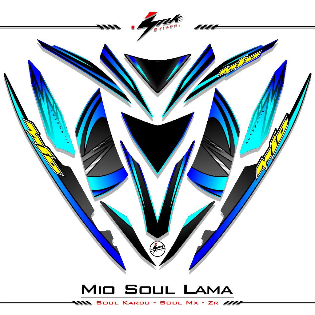 Striping Mio Soul Old Soul Z สติ๊กเกอร์คาร์บูเรเตอร์ Mio Soul Old Mx สติกเกอร์ Mio Soul Zr Old คาร์บูเรเตอร์ Motif 22