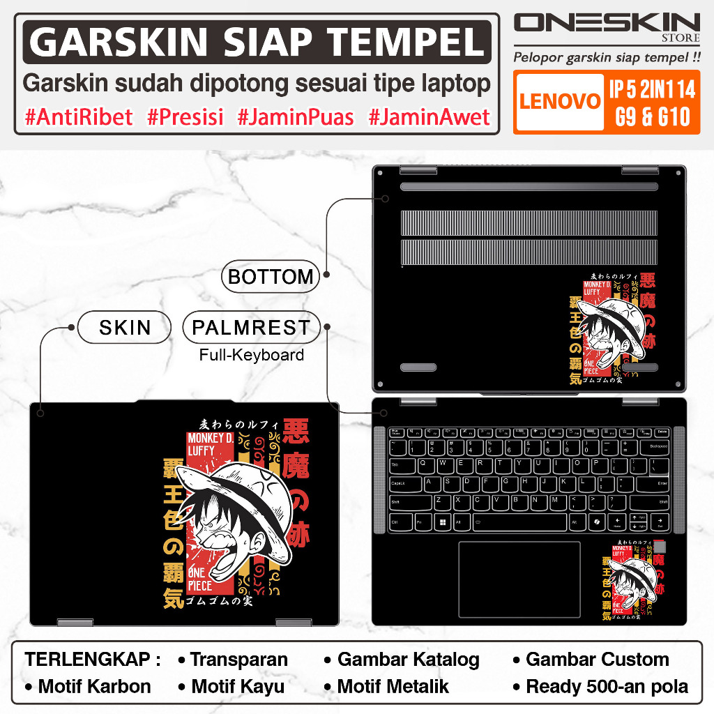 Precut Garskin สติกเกอร์แล็ปท็อปผิว Perfect Fit สําหรับ Lenovo IdeaPad 5 5i-14 2-in-1 14AKP10 14IAL1